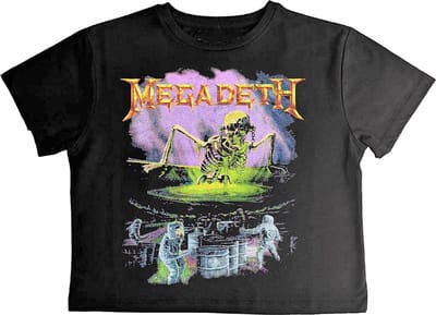 Megadeth - Contaminated Crop top - XS - Zwart