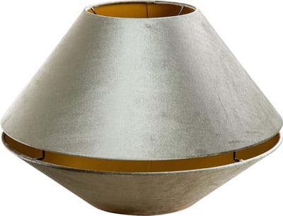 QAZQA cilinder velours - Klassieke Lampenkap - Ø 50 cm - Groen -