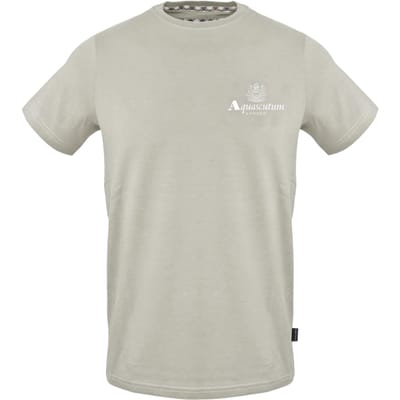 Aquascutum Heren borst Logo T-Shirt (Grijs)
