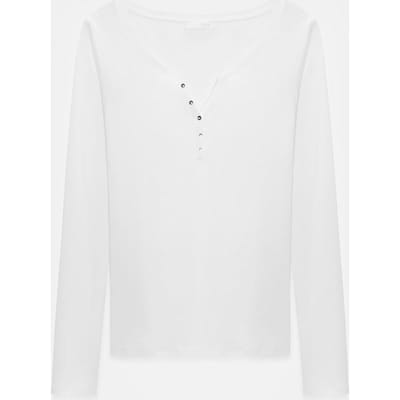 Slim Fit Katoenen Lange Mouwen Knopen Blouse