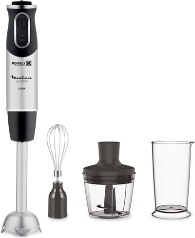 Staafmixer Keukenmixer - Keukenapparaat - Gerechten Bereiden - Powelix Technologie - 1000 Watt - Staal Zwart