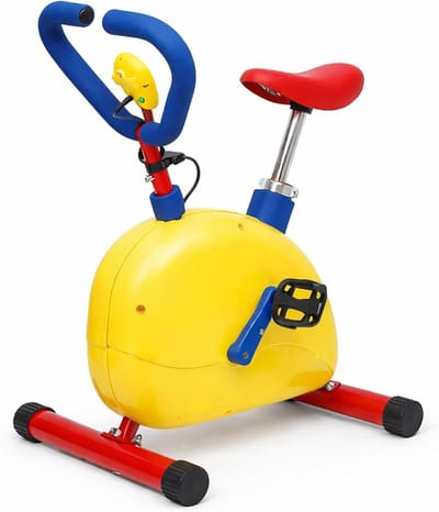 Hometrainer voor kinderen - Fitnessfiets peuter - Actieve spelletjes - Digitaal display - 70 x 55 x 35 cm
