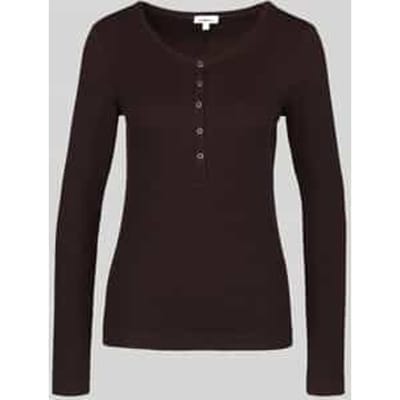 Slim fit shirt met lange mouwen van mix van katoen en lyocell