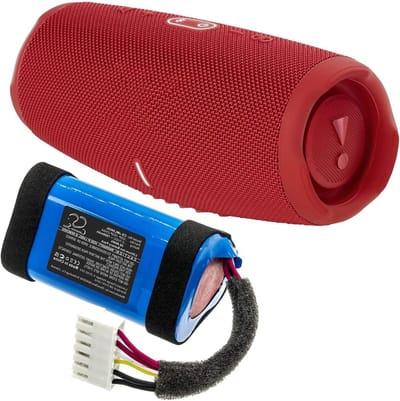 Oplaadbare Batterij - Speaker Accu - Muziek Afspelen - Hoge Capaciteit - 7800mAh - Zwart