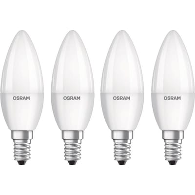 Osram LED Base Classic Candle E14/5.7W/470lm/2700K 4 stuks
