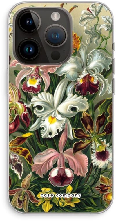 Case Company® - Hoesje geschikt voor iPhone 14 Pro hoesje - Haeckel Orchidae - Soft Cover Telefoonhoesje - Bescherming aan alle Kanten en Schermrand