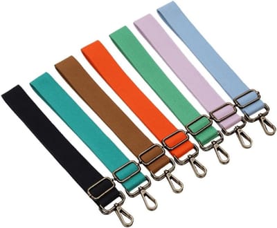 Verstelbare Schouderband in Effen Kleur, Stijlvolle Handtas Accessoire voor DIY, Zwart en Brons