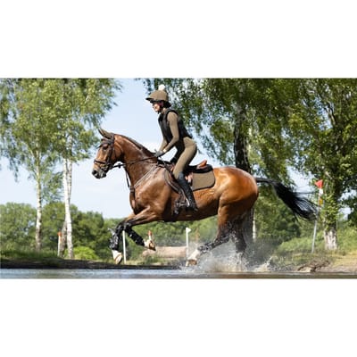 Smalle leder dressuurzadelpad LeMieux
