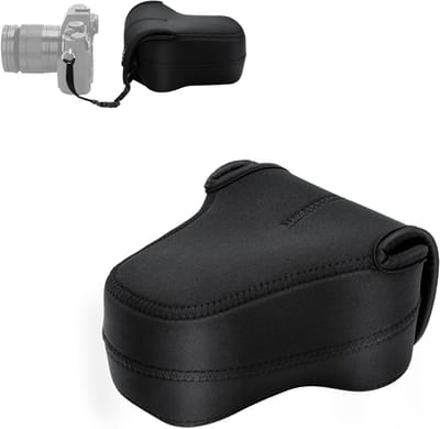 Neopreen Camera Tas voor Fuji X-T30, X-T20, X-T10, X-T100, X-A5, X-E3 en Canon EOS M50 met Lens - Bescherming, Draagbaarheid en Stijl