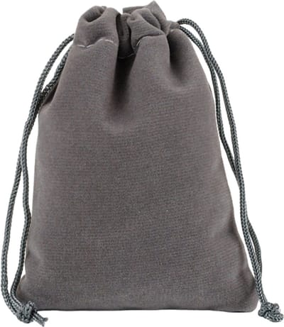 Fako Bijoux - Fluweel Cadeau Zakjes - Velours - 10x12cm - Grijs - 10 Stuks