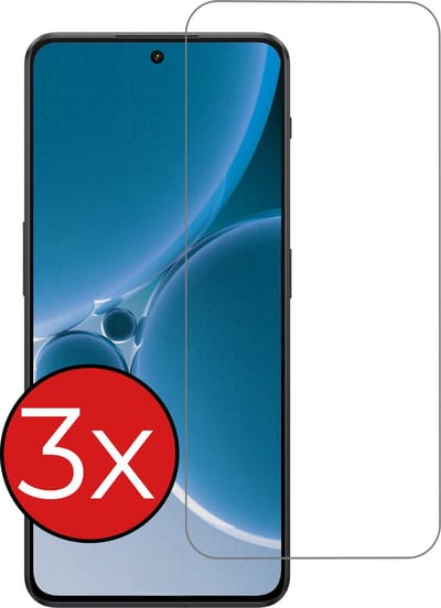 Screenprotector - 3 Stuks - Geschikt voor OnePlus Nord 3 - Extra Sterk - Beschermglas - Gehard Glas - Tempered Glass - Screen Protector