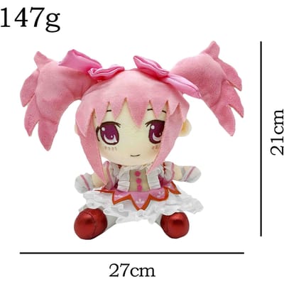 Kaname Madoka Pluche Poppen Speelgoed Cosplay Puella Magi Madoka Magica Schattig Zacht Gevuld Kussen Verjaardagscadeau 20cm 20cm