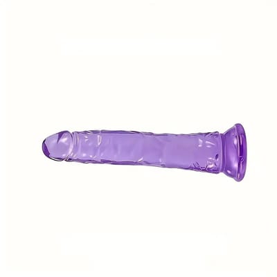 Paarse Dildo Met Zuignap - Voor Vrouwen & Mannen - Anaal - Zacht & Flexibel 17CM