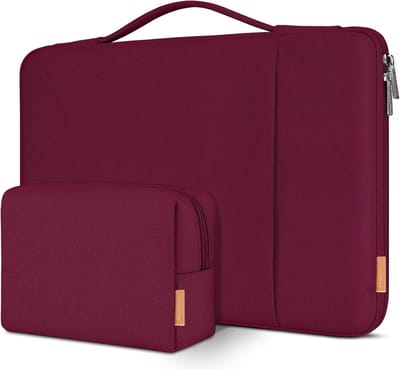 Laptoptas 16 inch – Waterdichte & Stootvaste Laptop Sleeve – Beschermhoes voor 16 inch Laptop of Notebook – Geschikt voor Dell, HP, Lenovo, ASUS – Wijnrood