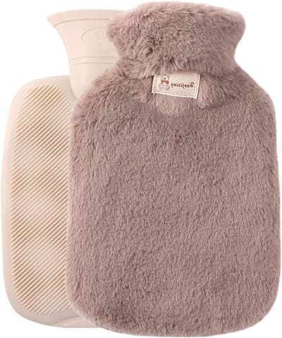 Warmwaterkruik met Fleece Hoes - Ideaal voor Winter, Pijnverlichting en Ontspanning