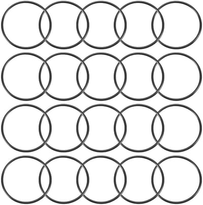 20 Stuks Nitrile Rubber O-Ringen, 80mm Buitendiameter, 74mm Binnendiameter, 3mm Breedte voor Waterdicht Afsluiten, Loodgieterswerk en Auto Reparatie