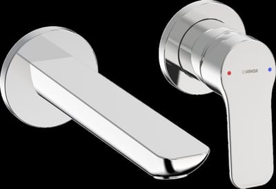 Hansa Basic - Inbouw wastafelkraan, 2-gats installatie, chroom 55602103