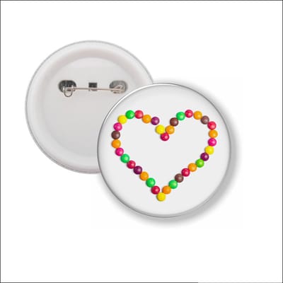 Button Met Speld - Hart