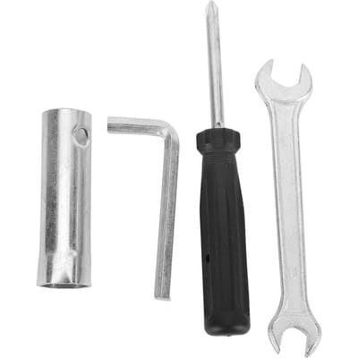 Universele Reparatieset Schroevendraaier Moersleutel Dopsleutel Gereedschap Motorfiets Reparatiegereedschap Set white