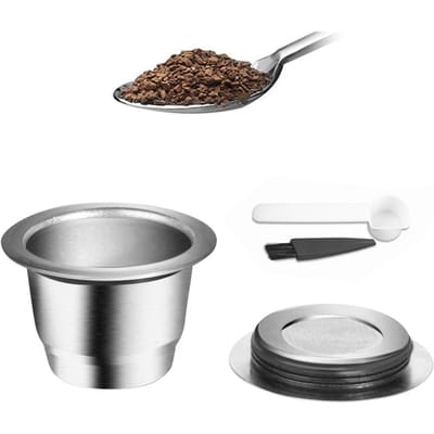 Koffie capsules RVS koffiezetapparaat Pod filters kopje 0.13oz capaciteit voor Nespresso U CitiZ zilver