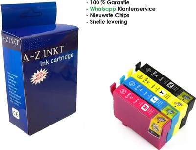 AtotZinkt inktcartridges voor Epson 603 XL multipack van 4 Stuks voor Epson Expression Home XP-2105 XP-3100 XP-3105 XP-4100 XP-4105 Workforce WF-2830DWF WF-2835DWF