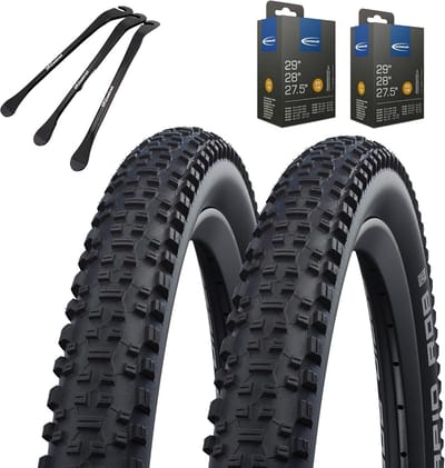 2x Mountainbike Banden 29 x 2.10 Inch (54-622) Zwart Inclusief Bandenlichters