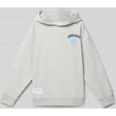 Hoodie met labelprint