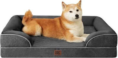 Orthopedisch Hondenbed met Memory Foam - Wasbare, Waterdichte Hondensofa voor Grote en Middelgrote Honden