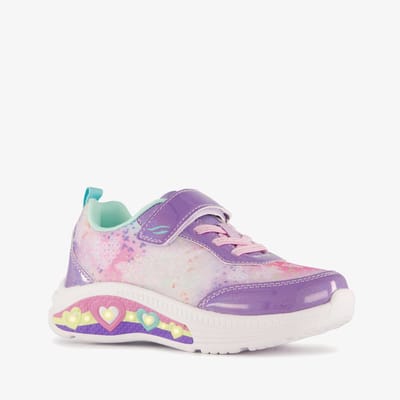 Blue Box meisjes sneakers met lichtjes paars - Maat 27 - Uitneembare zool