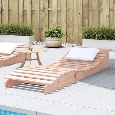 Zonneligstoel Houten Ligbed - Tuinstoel Loungestoel - Ontspannen in de tuin - Massief Douglas Hout