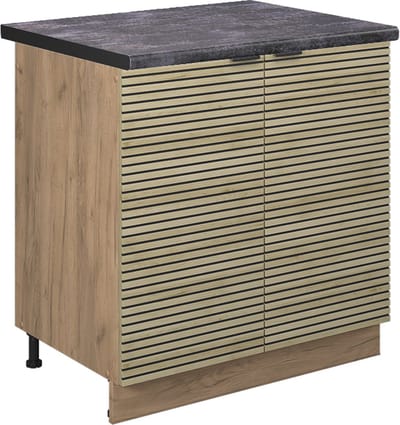Vicco Fame-Line Gootsteenonderkast – 80 cm, WB Antraciet Eiken paneel