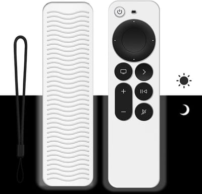 SnelShoppen - Afstandsbediening Hoes Geschikt voor Apple TV 4K Siri Afstandsbediening 3e Generatie (2022) en 2e Generatie (2021), Antislip Siliconen B