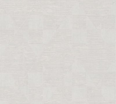 GLANZEND GEOMETRISCH BEHANG | Vierkantjes & Driehoekjes - wit grijs - A.S. Création Titanium 3