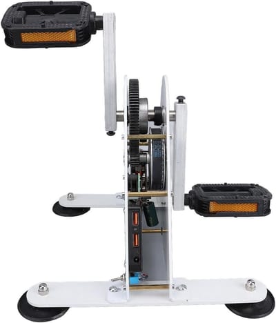 Trap Generator - Voet Aangedreven Oplader - Noodstroom Voorziening - Stille Riem Aandrijving - 50 Watt - Zwart