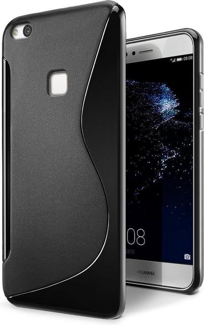 Zwart S-Style TPU Siliconen case Hoesje Geschikt voor Huawei P10 Lite