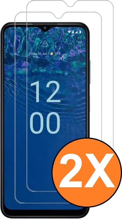Screenprotector geschikt voor Nokia G310 - gehard Glas Tempered Glass - 2 Stuks
