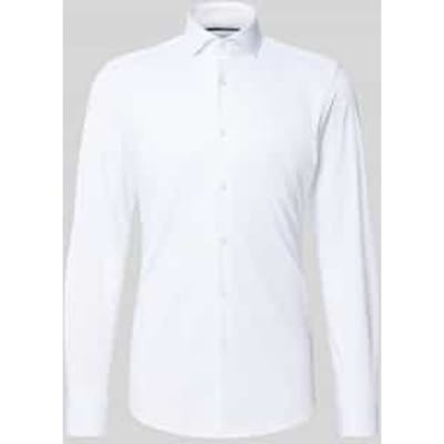 Slim fit zakelijk overhemd met haaikraag model 'HANK'