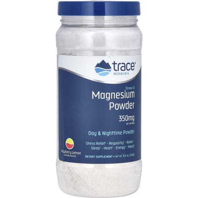 Trace, Stress-X, poudre de magnésium, framboise citron, 350 mg, 8,5 oz (240g)