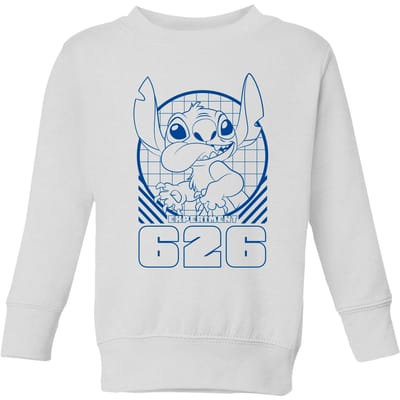 Lilo And Stitch Warning Experiment 626 Kids' Sweatshirt - White - 146/152 (11-12 jaar)