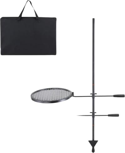 Roterende Grill - BBQ Grillwagen accesoires - Dubbellaags Kookrooster Grillrek 6 kg - Grill rooster