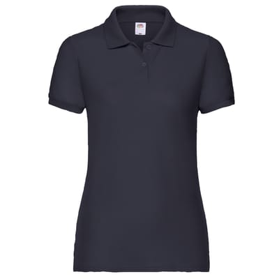 Fruit of the Loom Dames/Dames Lady Fit 65/35 Poloshirt (Deep Navy)