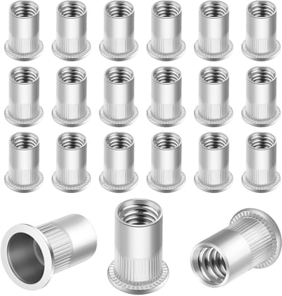 NTHProducts - Rivet Nuts - M4 Draadmoeren - Roestvrij staal - 80 Stuks - Hoogwaardige Rivet Nuts - Geschikt voor Metaal en Buizen
