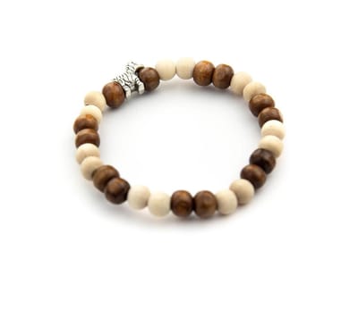 GoedeDoelen.Shop | Houten kralenarmband Horse natural | Paarden Armband | Love Horses | Handgemaakt | Polsmaat tot 18 cm | Wellness-House