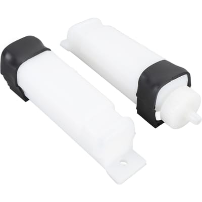 2 STUKS ATV Koelvloeistof Radiator Reservoir Tank Lekdicht Radiator Vloeistof Overloop Koeltank voor Jinling 250cc EEC JLA 21B white