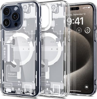 Spigen Ultra Hybrid Zero One MagSafe iPhone 15 Pro Max Hoesje Wit