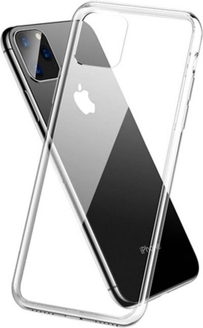 Hoesje - Geschikt voor Apple iPhone 11 Pro Max - Sterk & Shockproof - Siliconen Case - Hoes Cover - Telefoonhoes - Transparant