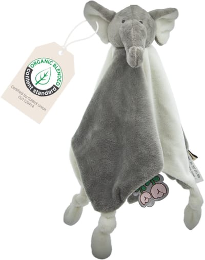 Cute since 1999 - Biologisch Knuffeldoekje - Jelena de Olifant - Doudou - 30 x 30 cm