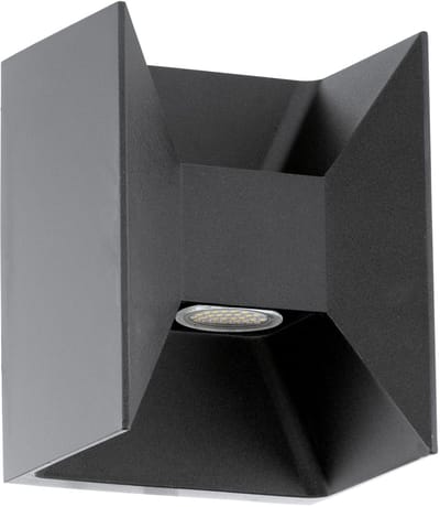 Licht-Erlebnisse - Morino - LED - Wandlamp - IP44 - 3000K - 360lm - van - Gegoten aluminium - in - antraziet
