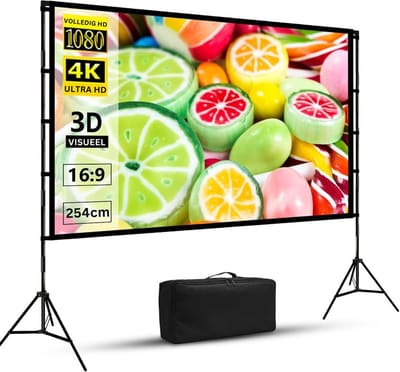 DailySupplies® Beamerscherm - Projectiescherm - Projectiedoek - Zwart