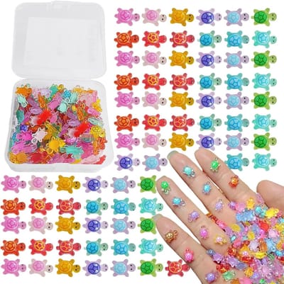 200 Stuks Miniatuur Luminous Schildpad Figuren voor Decoratie van Tuinen, Aquaria en Telefooncases